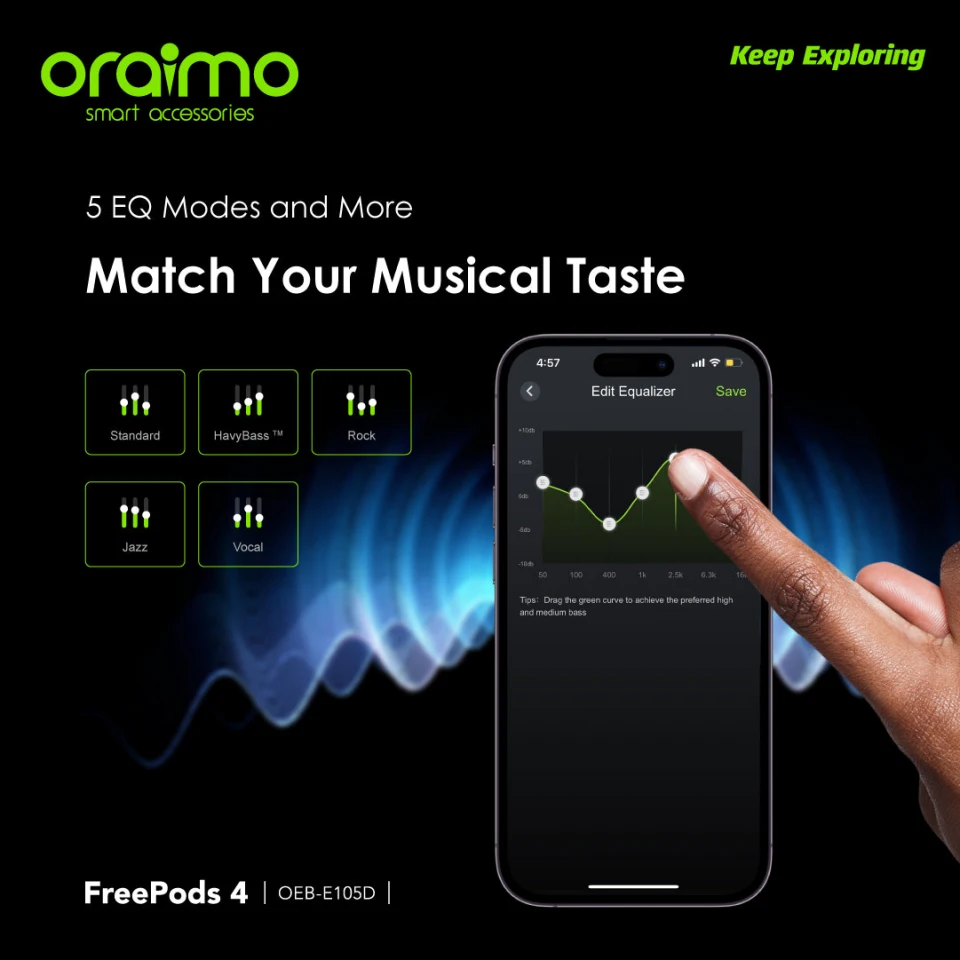 Oraimo FreePods 4 TWS Earphone OEB-E105D